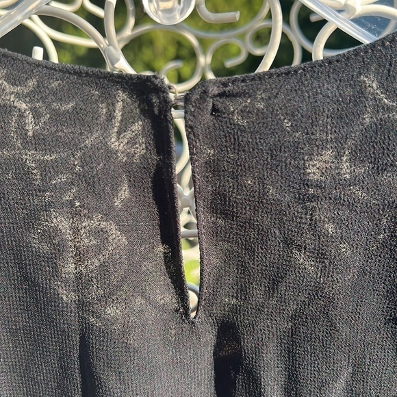 Madonna brand Black hand beaded / embroidered Sheer Tank Top Women’s Ethnic 28 - Picture 5 of 6